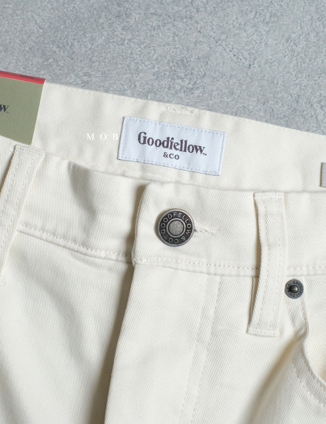 GFPT04002 Comfort Slim Pants Off White