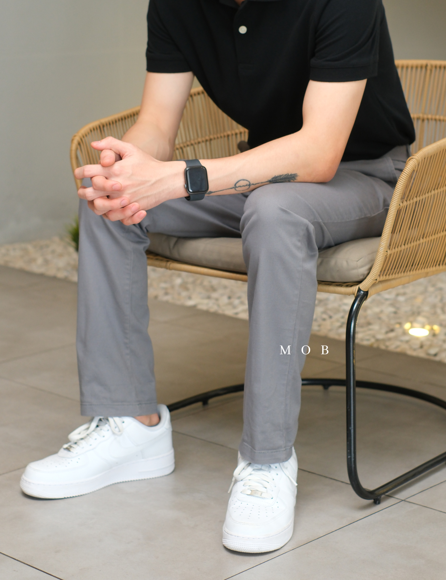 ONPT3001 Athletic Ultimate Built In Flex Chino Pants Grey