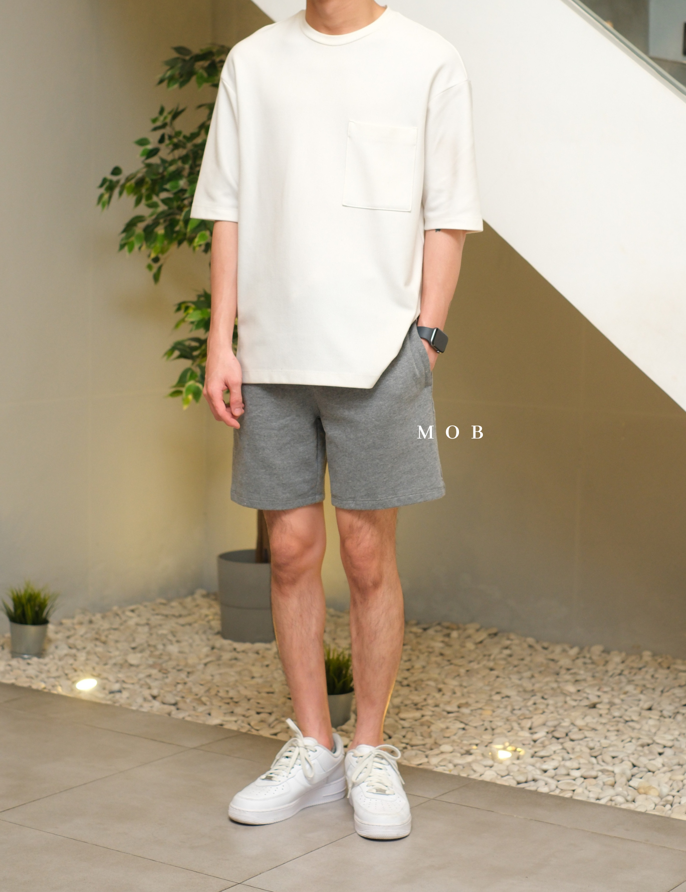 ONSR09002 Basic Shorts Grey