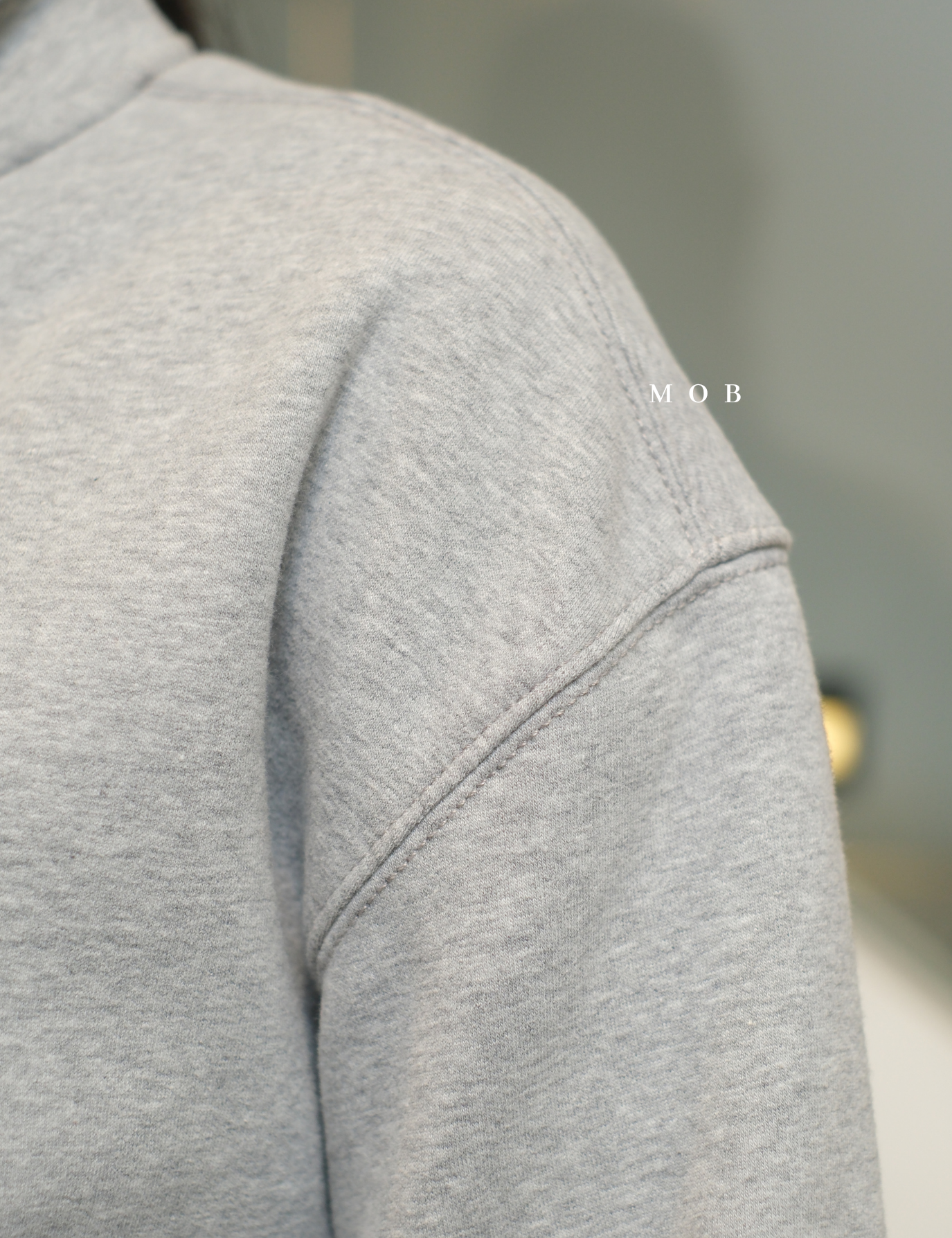 ATHSW02001A Forever Fleece 1/4 Zip Sweatshirt Grey Misty