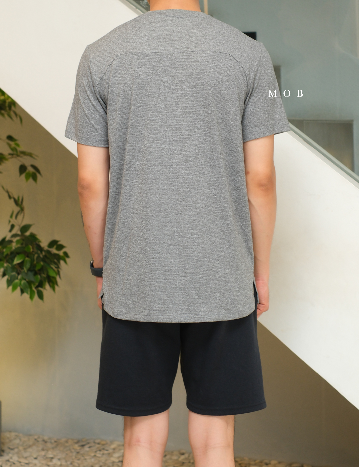 AKSST01002 Active SS Tee Grey Misty