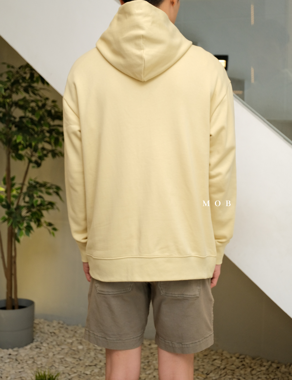 MJHOD01001 Basic Pullover Hoodie Calm Yellow