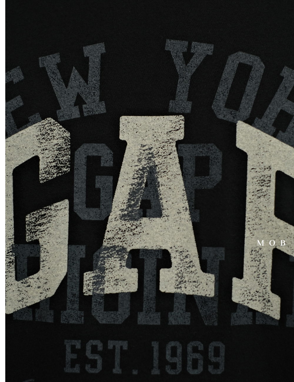 GPSST12014 Faded New York SS Tee Black
