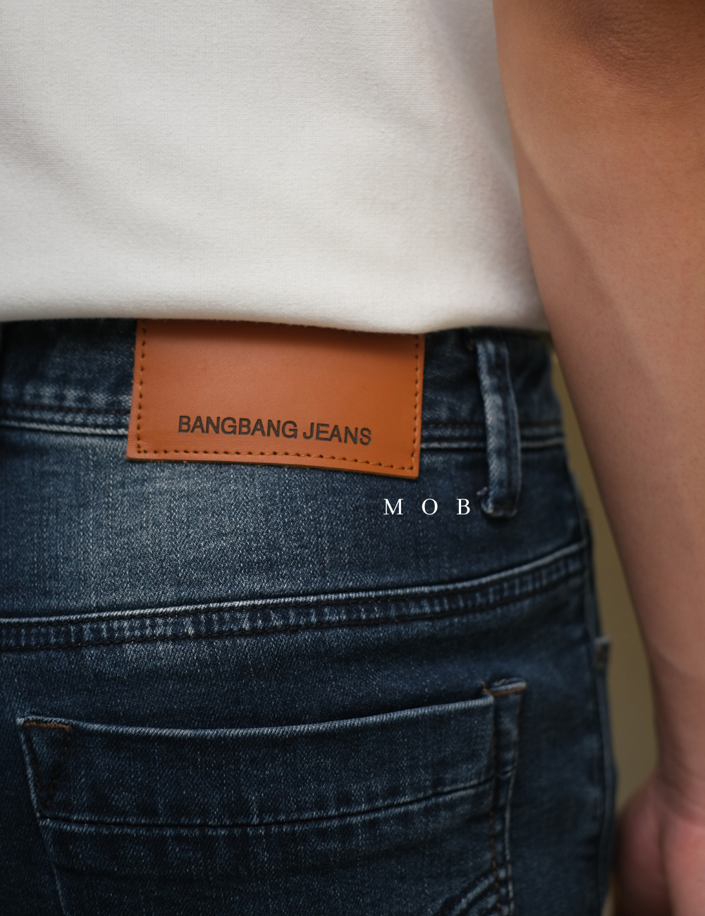BBGPT01003A Skinny Navy Washed Ripped (28 ONLY)