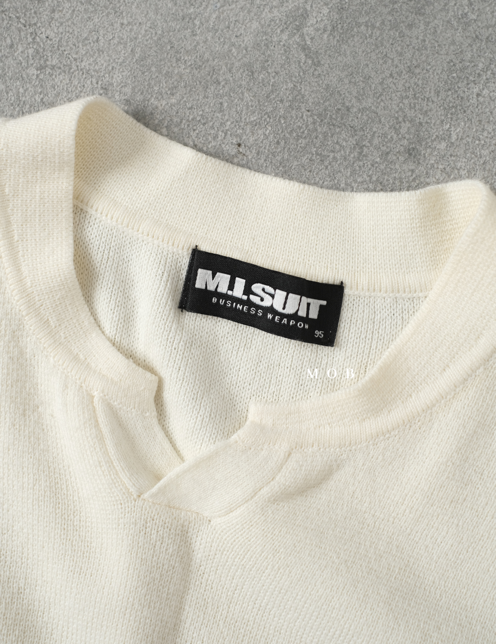 MSTVST01001 Knit Vest Ivory