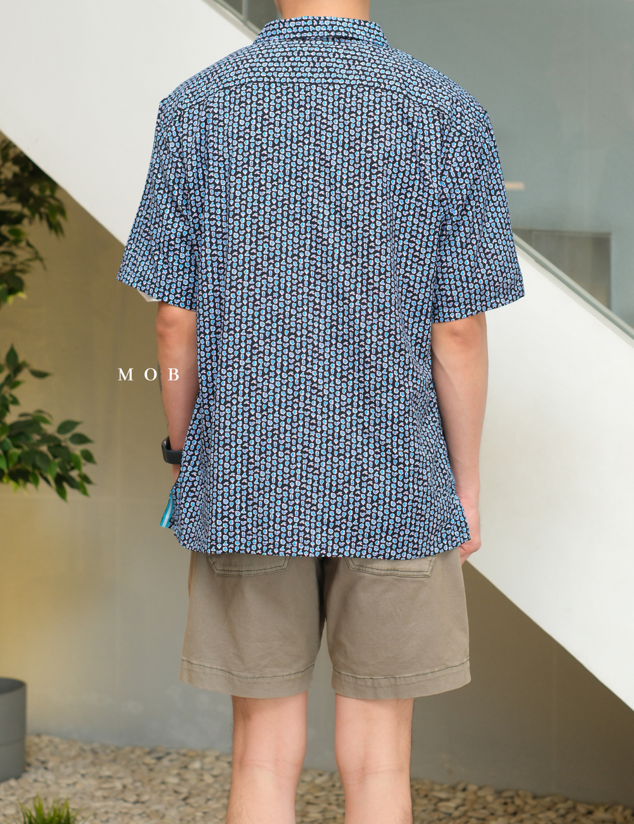 TORSSS01001A SS Shirt Black Mix Ocean