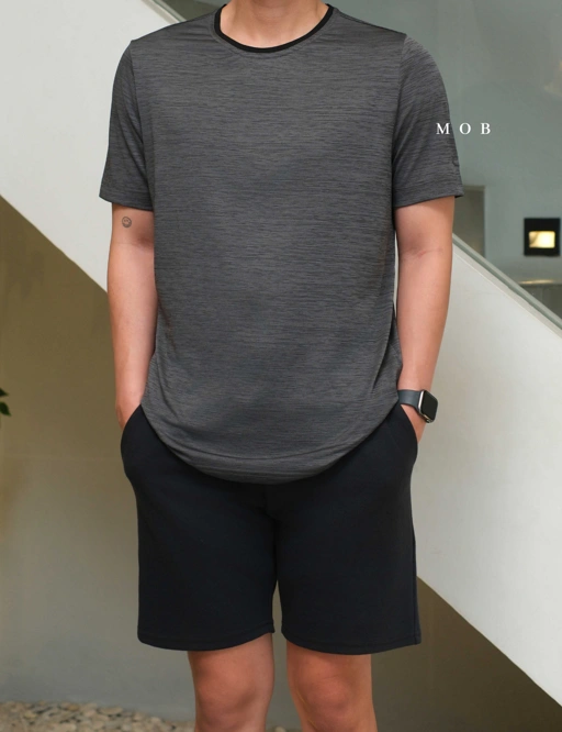 Image of OAKSST02001 Hydrolix SS Tee Dark Grey Misty