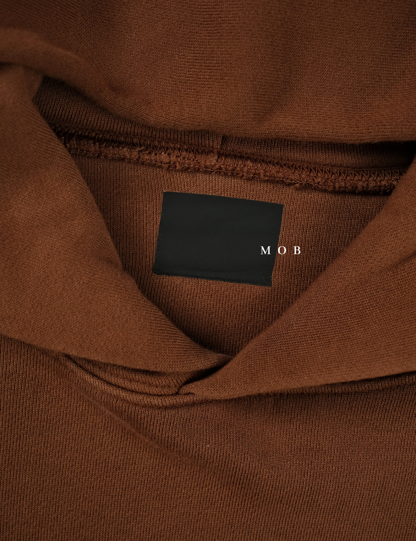YZHOD01001 Yeezy x Gap Boxy Hoodie Dark Brown 