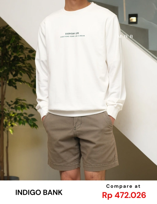 Image of IBSW01005B Everyday Life Sweatshirt White