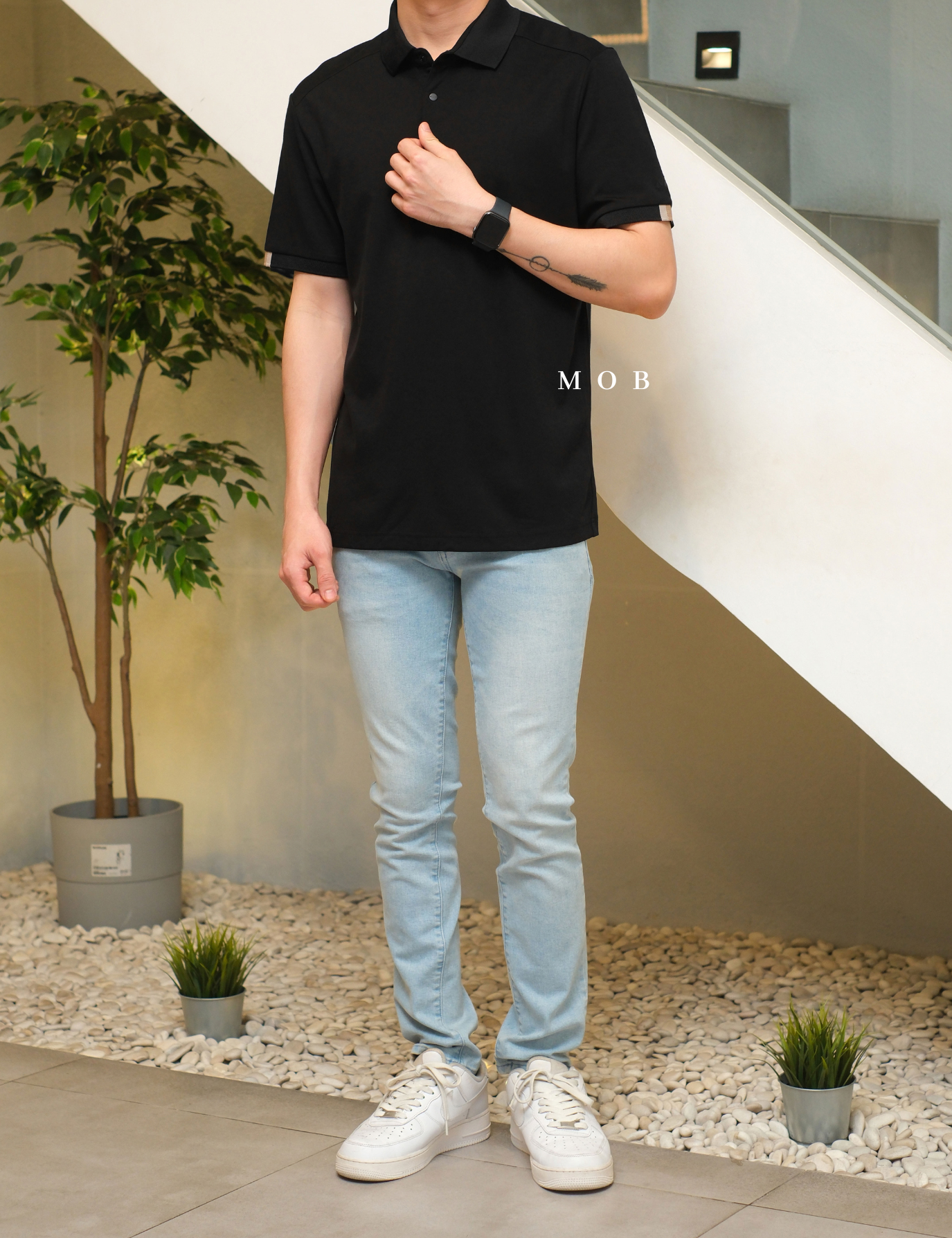 MIL01SSP001-003 Performance SS Polo Black