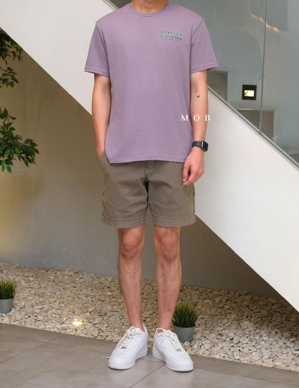 BILLSST02009 Boys Lizard Purple Ash SS Tee