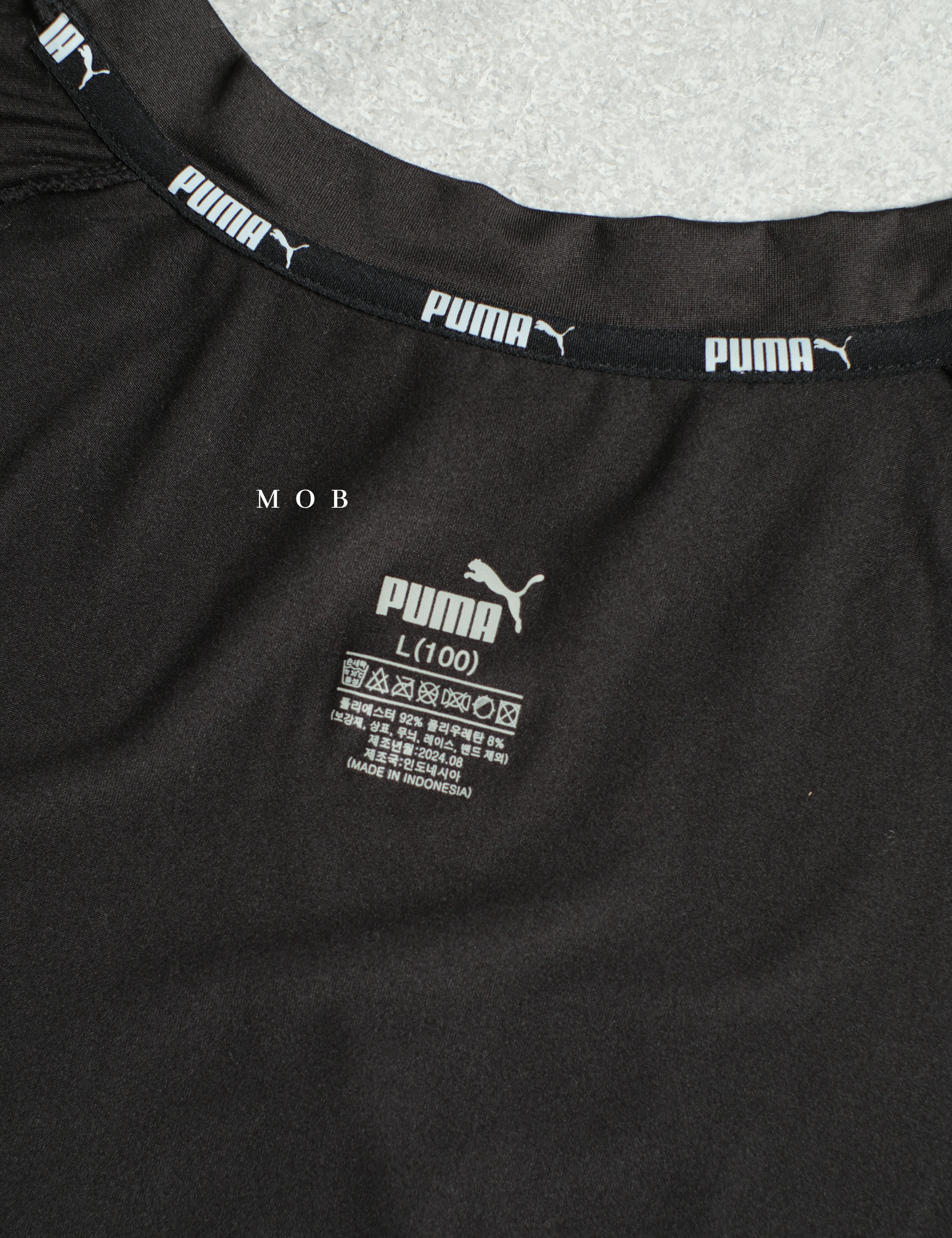 PMBL03002A Warmcell Baselayer Small Hand Logo Black