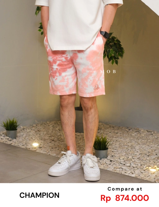 Image of CHMPSR09002B Unity Dye 8" SHORTS Coral