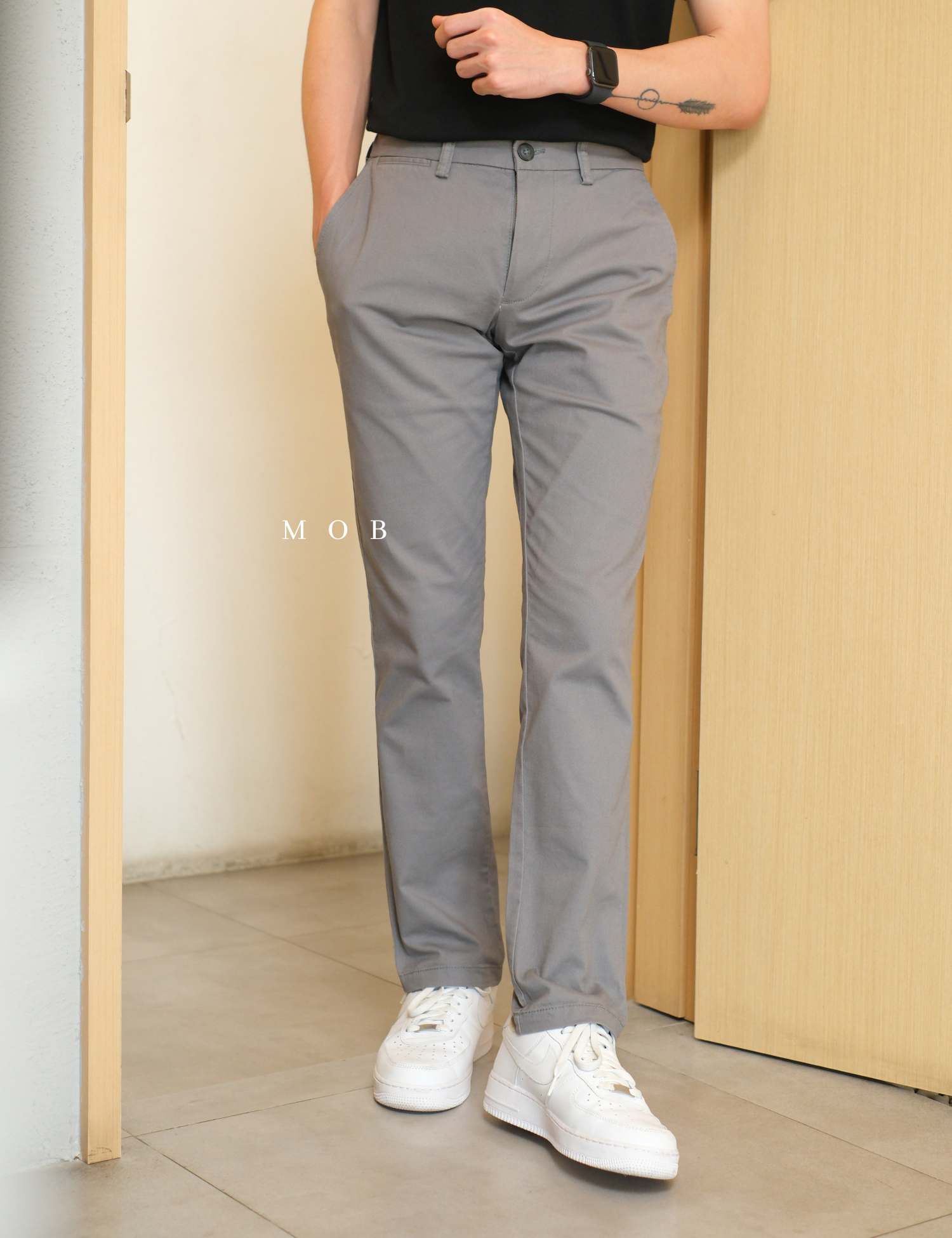 ONPT3001 Athletic Ultimate Built In Flex Chino Pants Grey