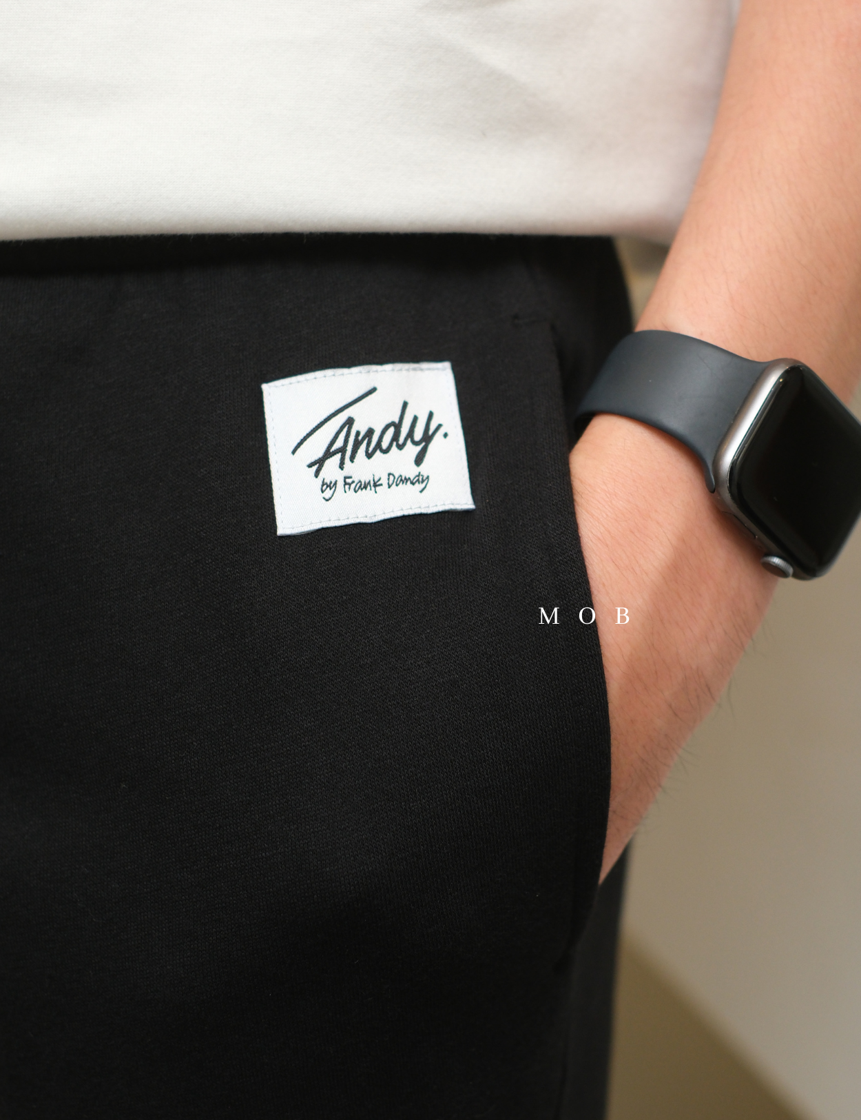 ANDJP01001 Basic Jogger Pants Black