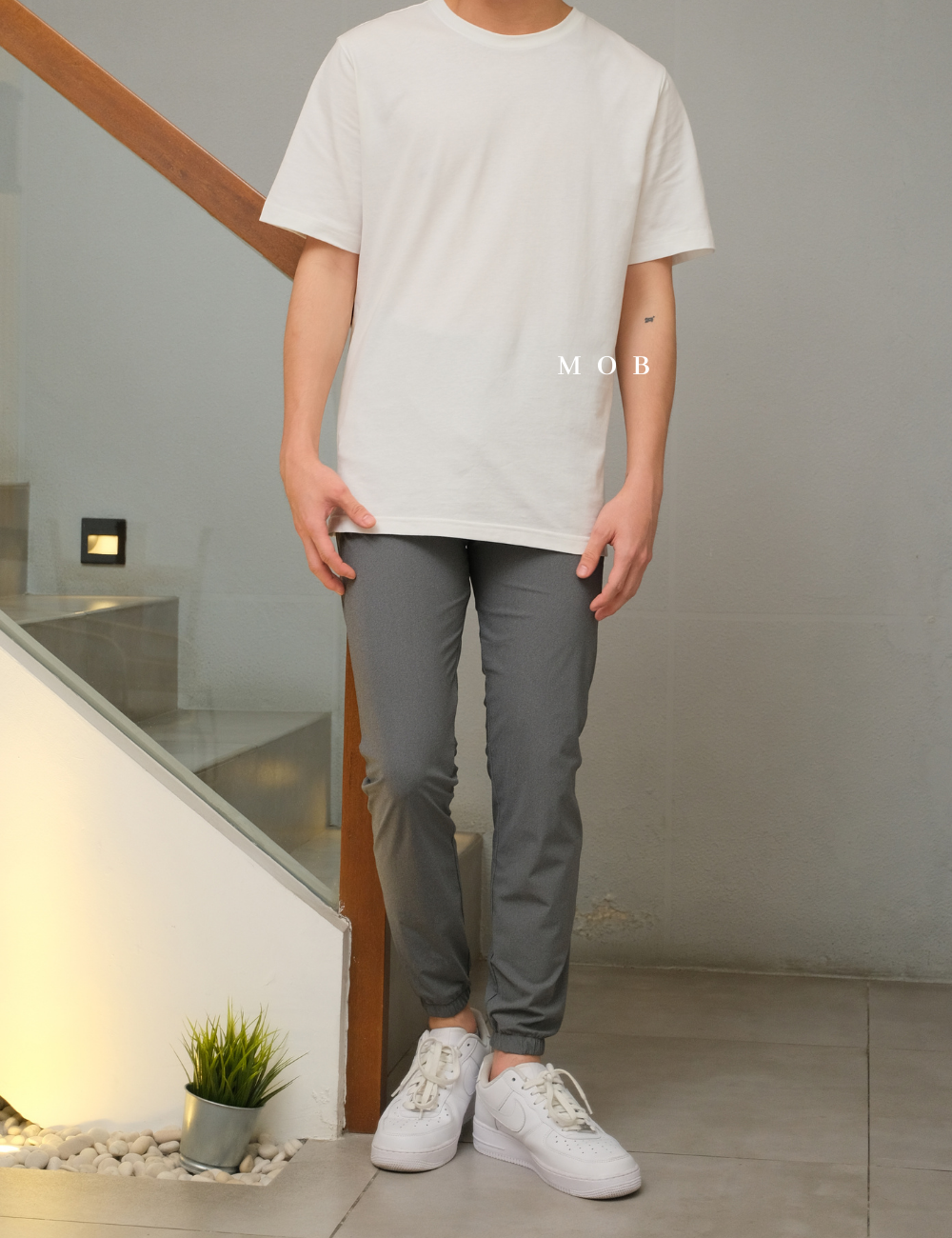AIMPT02004 Track Jogger Pants Grey Misty (L & XL ONLY)