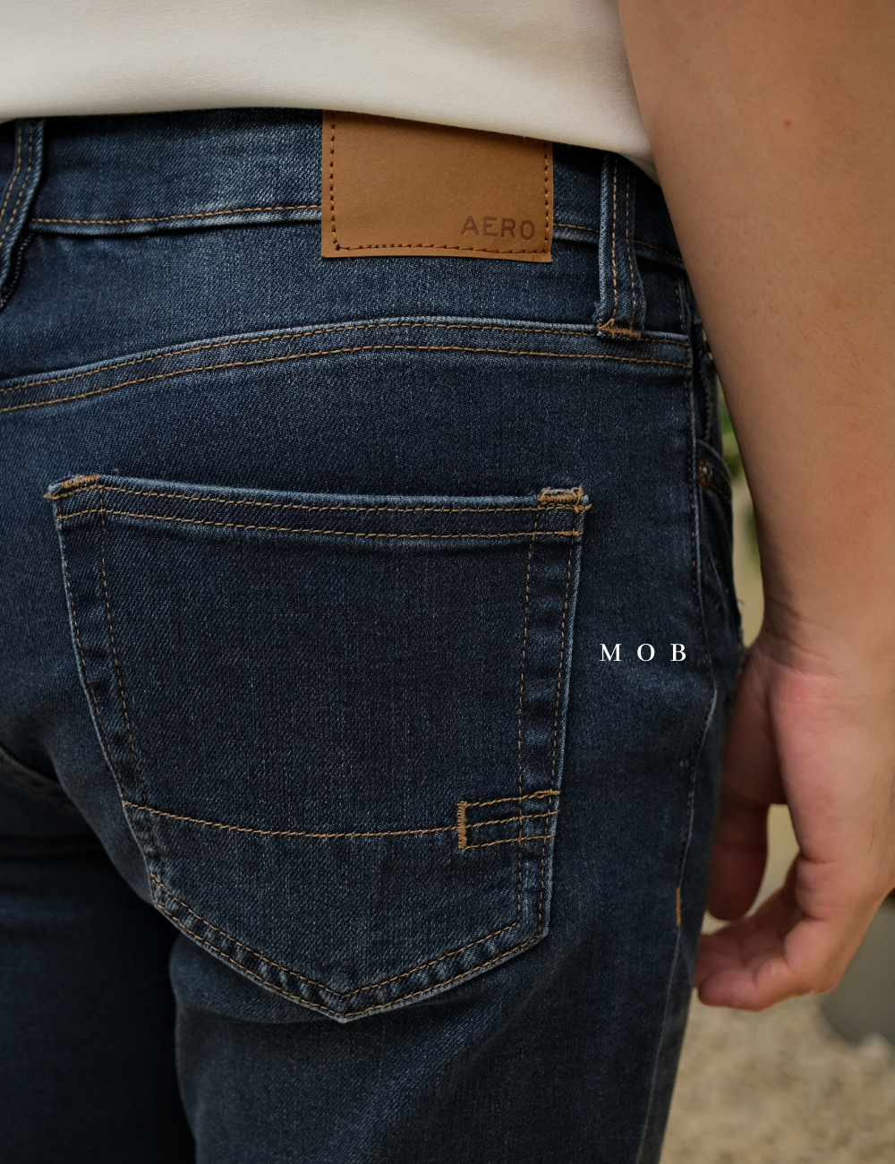 ARPT05002 Skinny Performance Ripped Jeans Blue