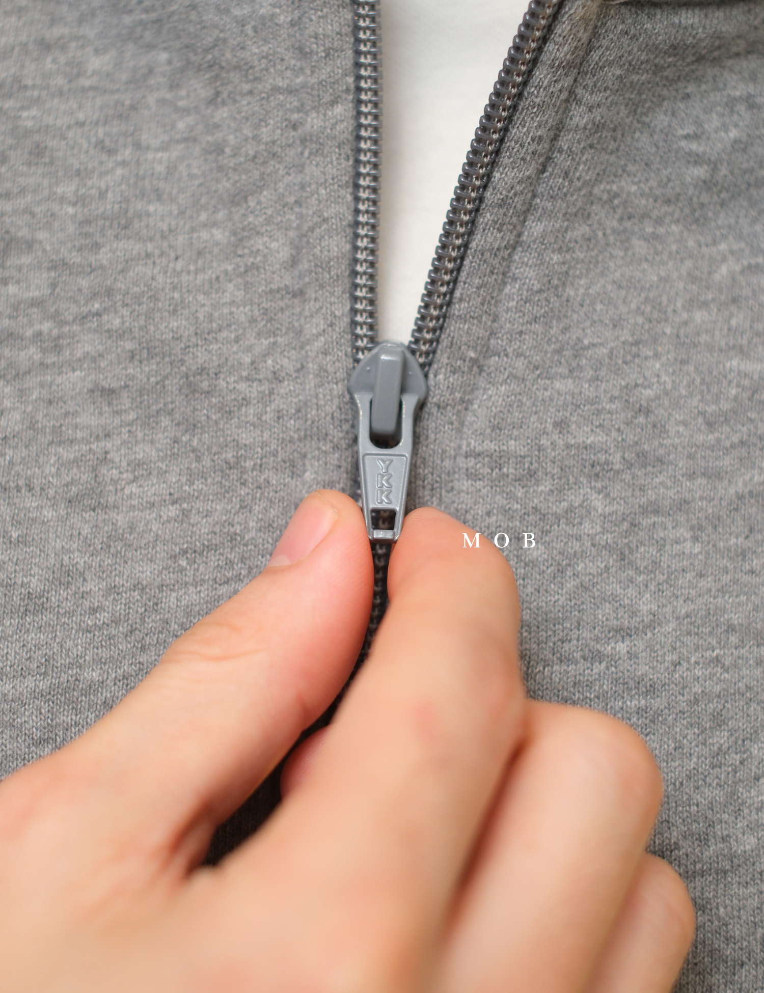 STSW05001D Basic 1/4 Zip Sweatshirt Grey