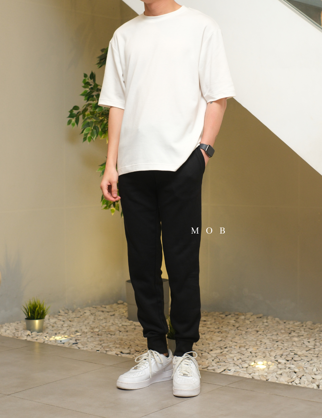 ANDJP01001 Basic Jogger Pants Black
