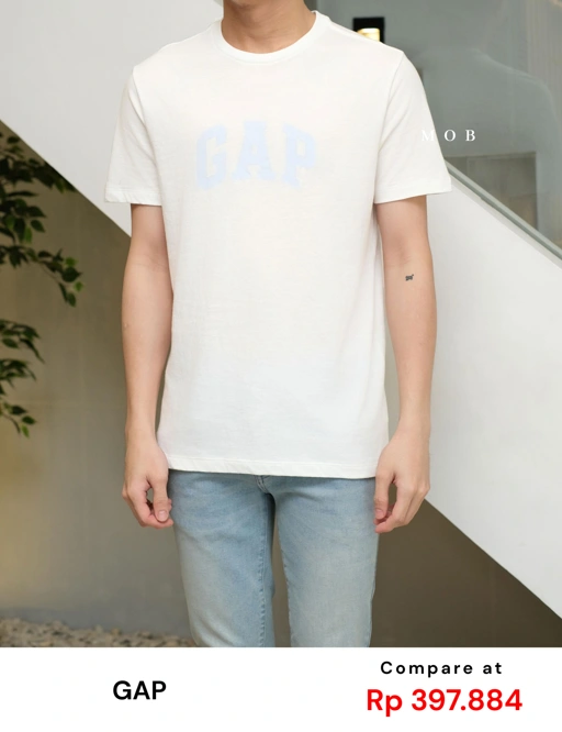 Image of GPSST12011B Signature Small Logo SS Tee White