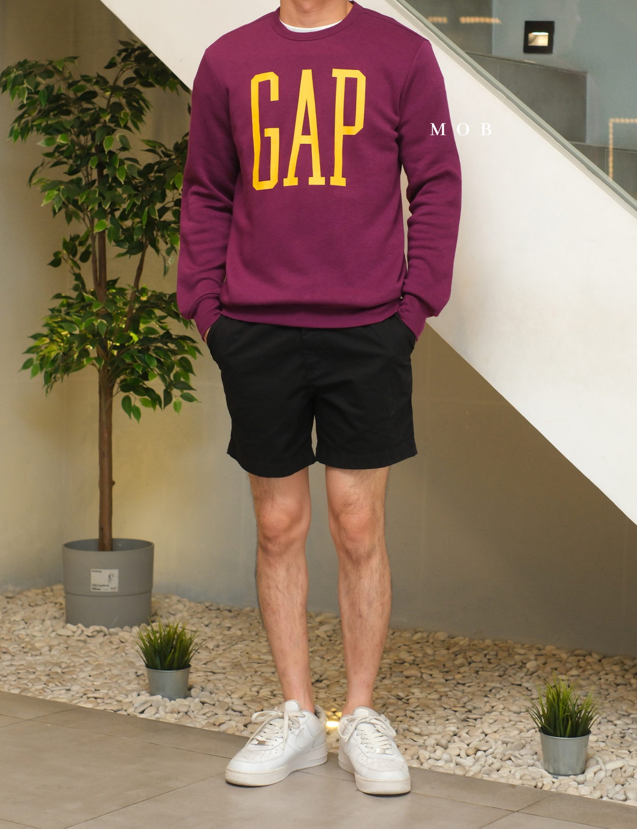 GPSW01002A Big Logo Sweatshirt Purple