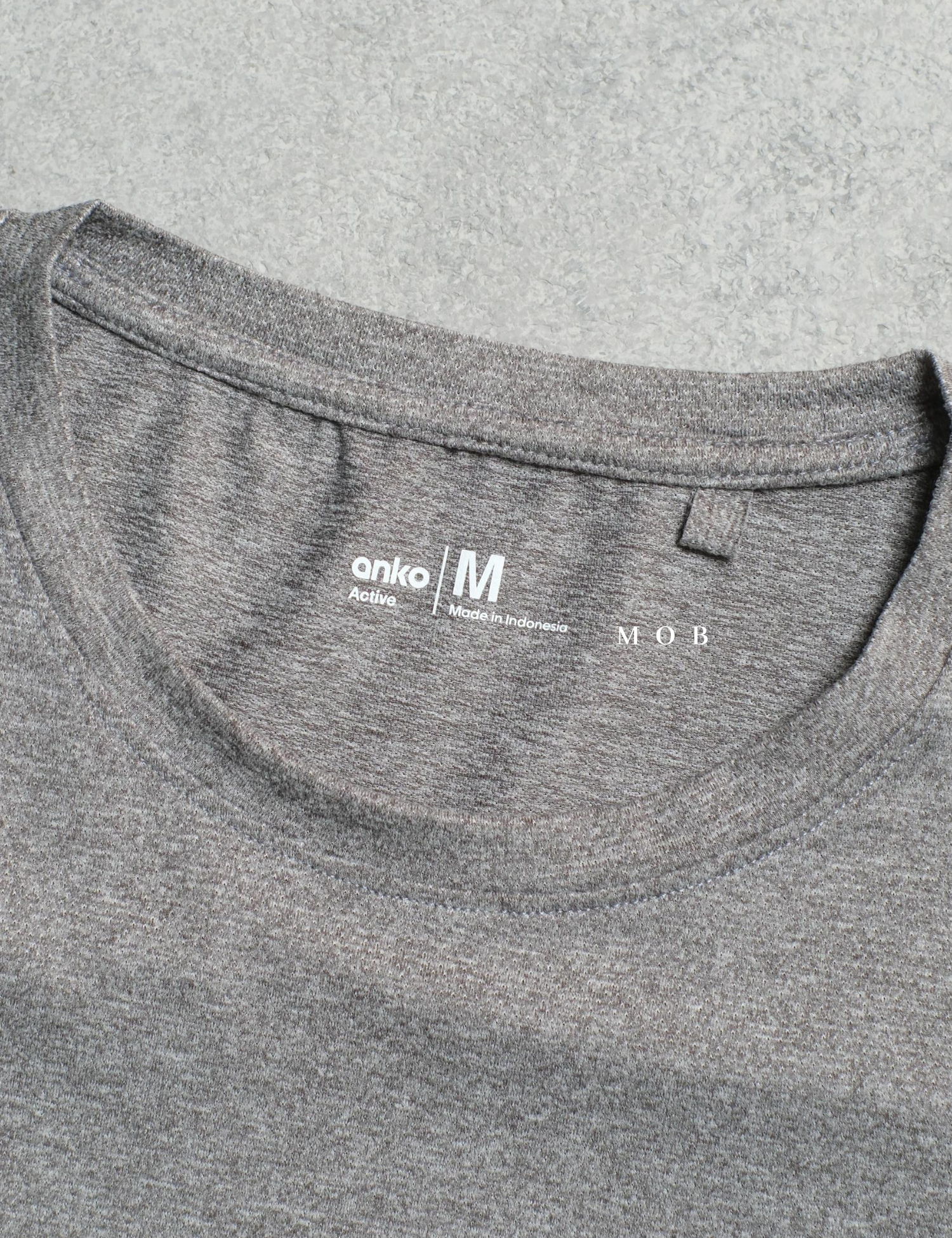 AKSST01002 Active SS Tee Grey Misty