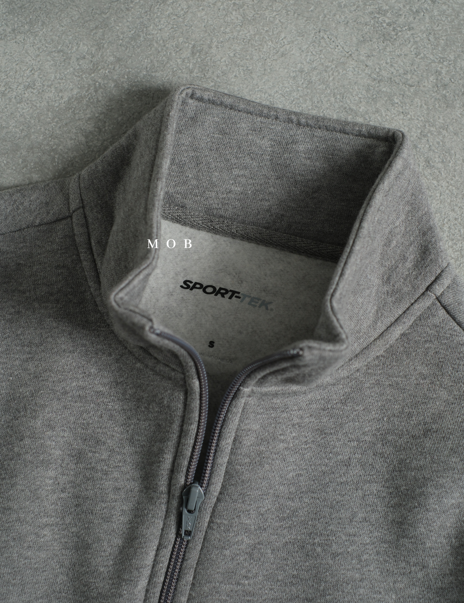 STSW05001D Basic 1/4 Zip Sweatshirt Grey