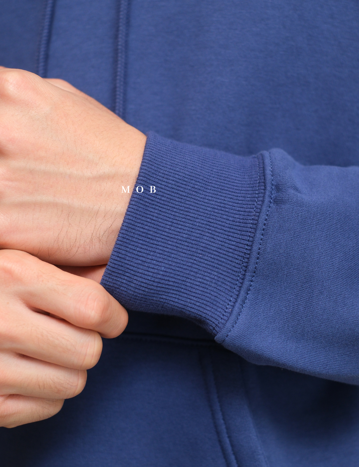 HMHOD03001G RELAXED FIT Pullover Hoodie Iris Blue