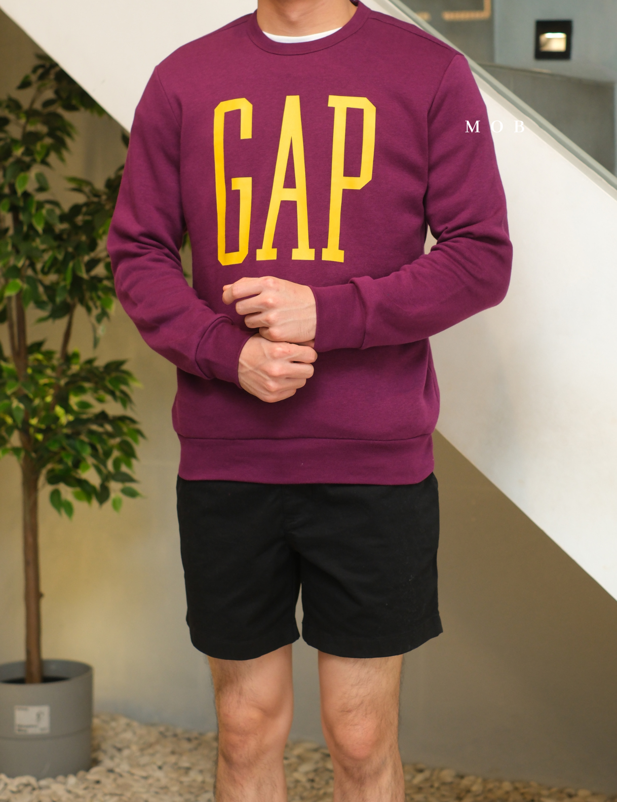 GPSW01002A Big Logo Sweatshirt Purple