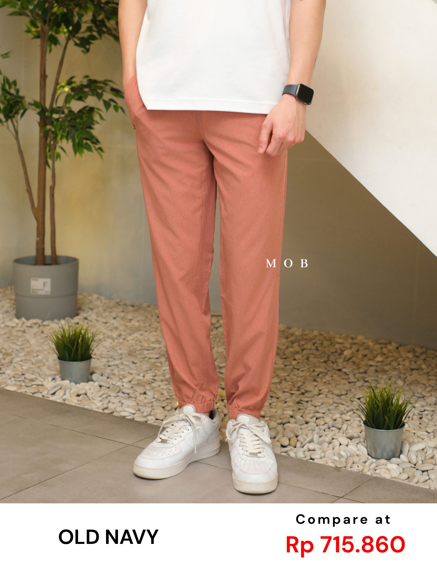 ONV02JGL001-001 StretchTech Workout Jogger Coral