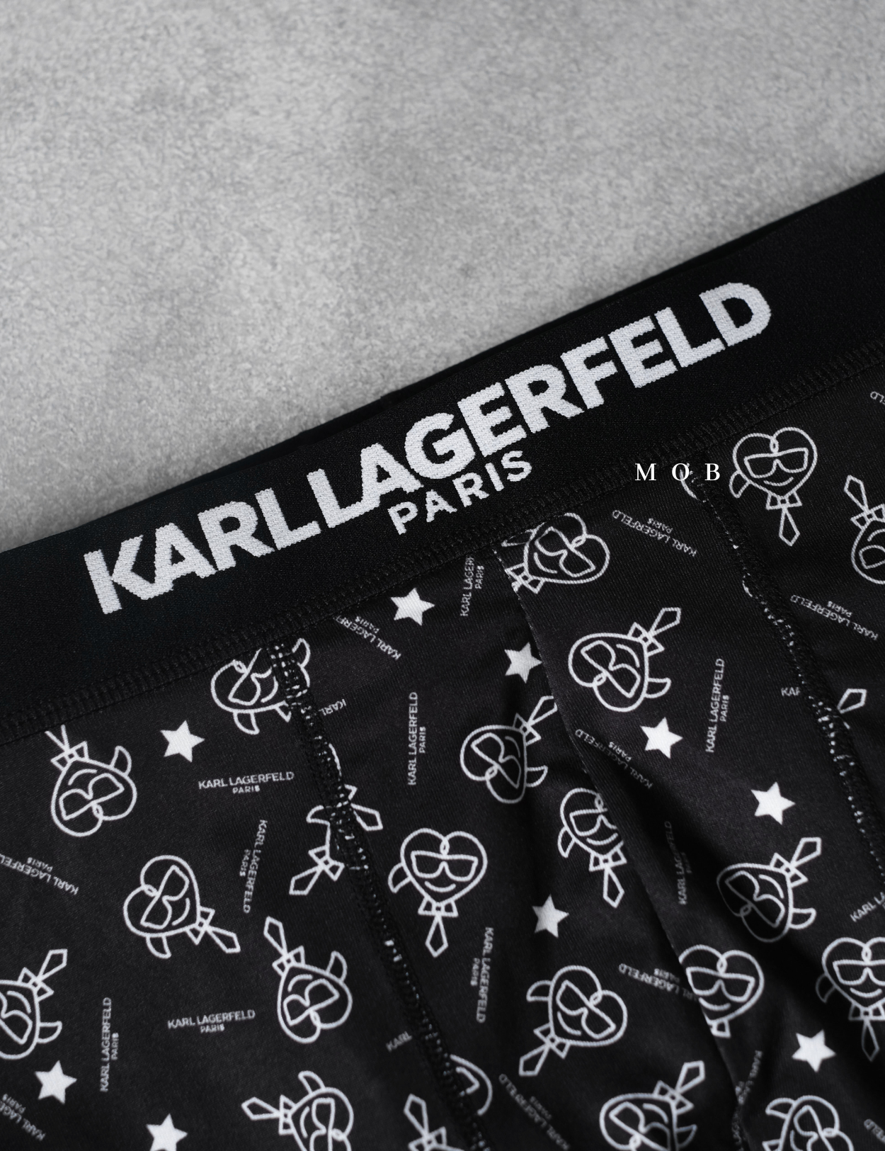 KRLB01013 Paris Ikon Heart Logo Boxer Black