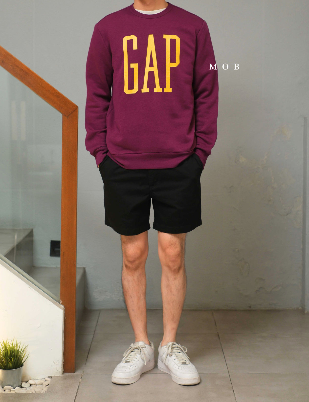 GPSW01002A Big Logo Sweatshirt Purple