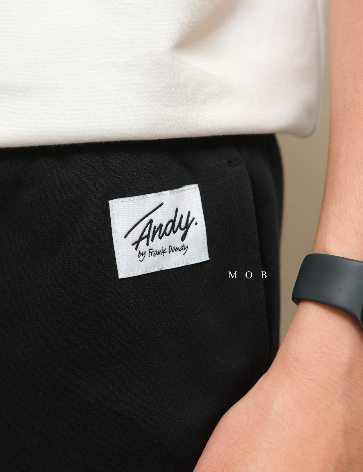ANDJP01001 Basic Jogger Pants Black