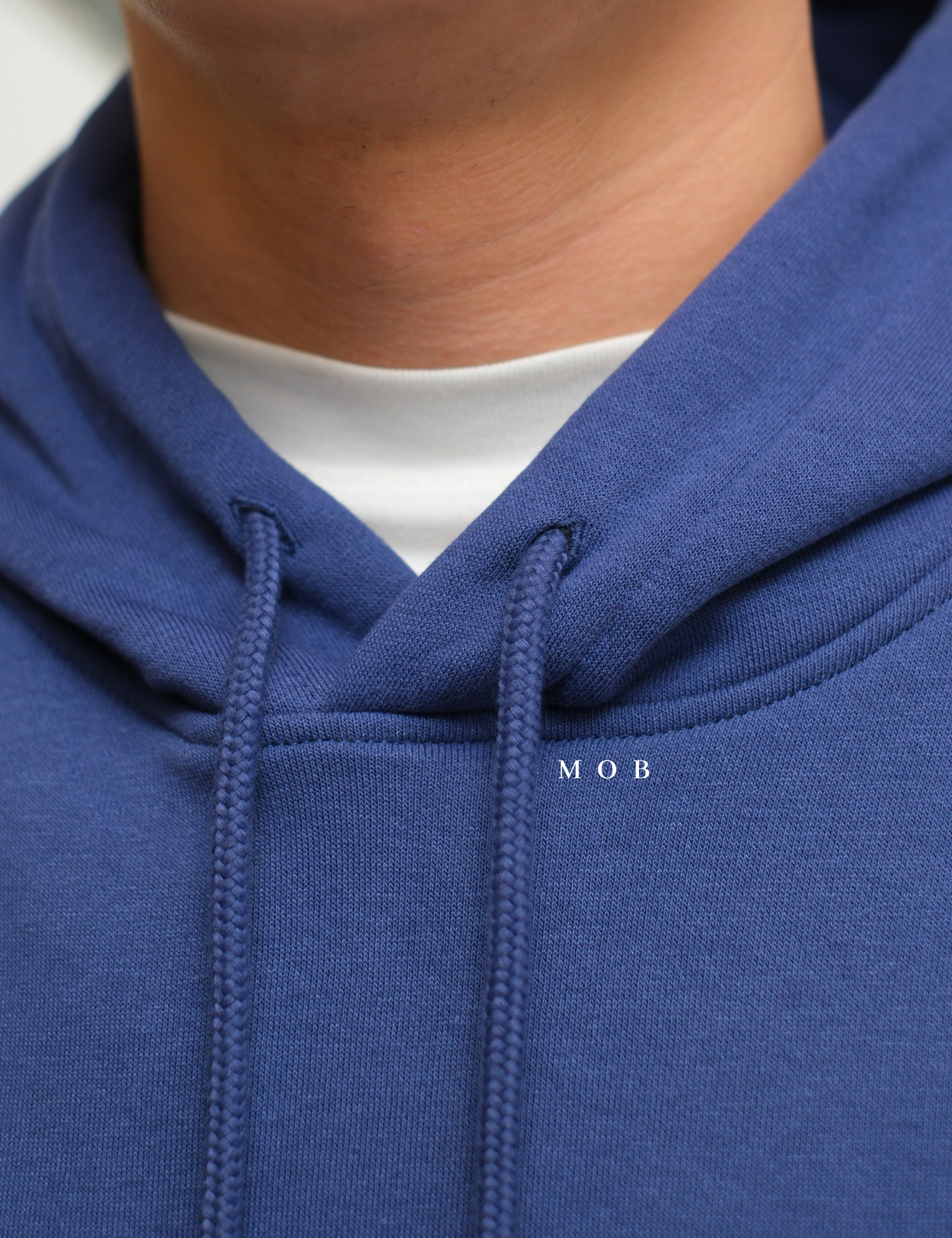 HMHOD03001G RELAXED FIT Pullover Hoodie Iris Blue