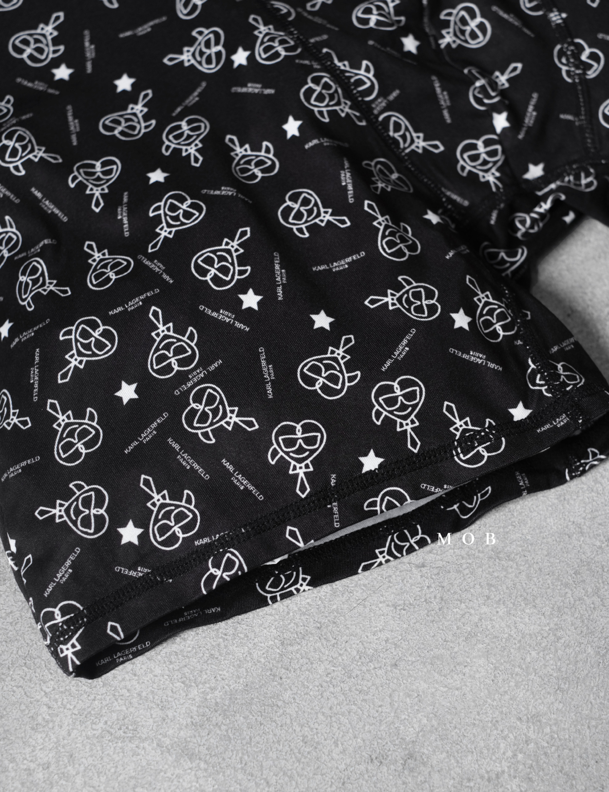 KRLB01013 Paris Ikon Heart Logo Boxer Black