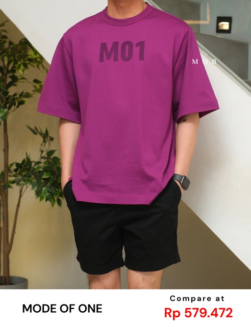 Image of MODSST01005A Relaxed MO1 SS Tee Purple