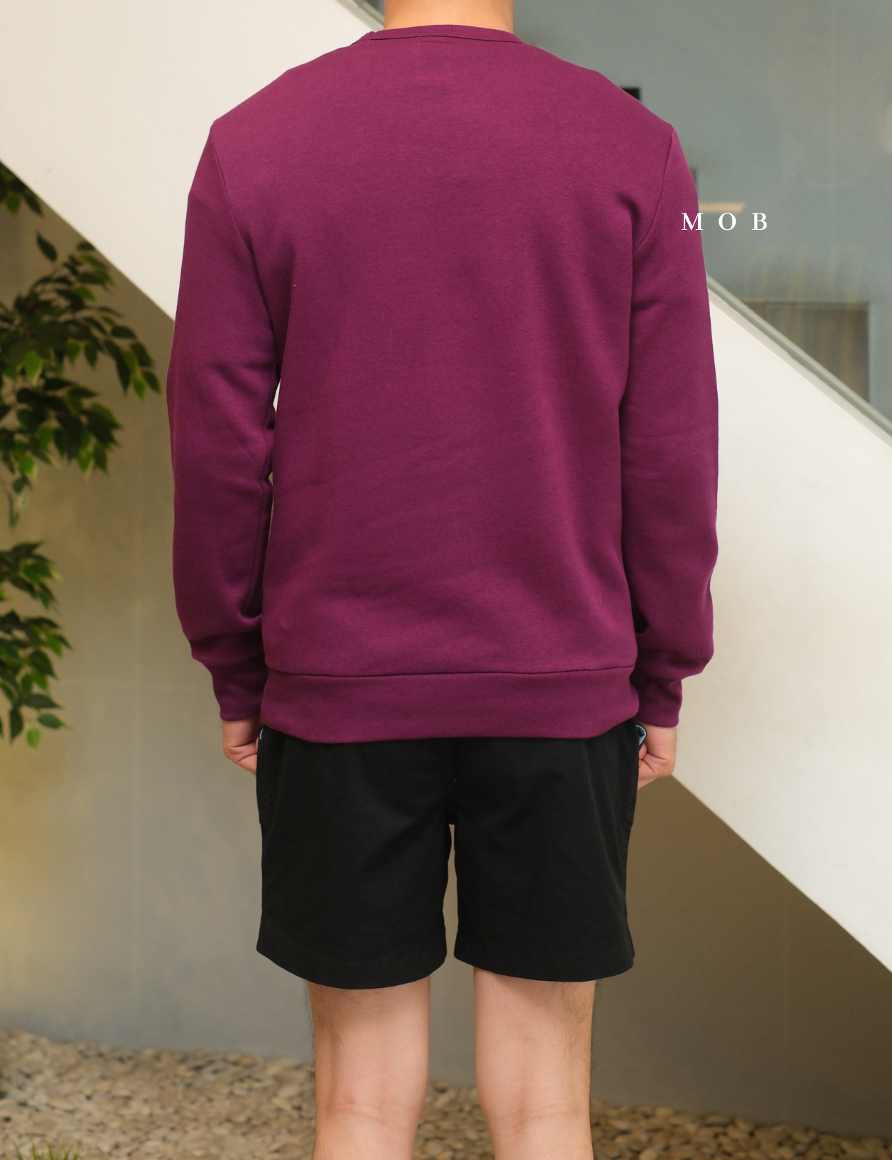 GPSW01002A Big Logo Sweatshirt Purple