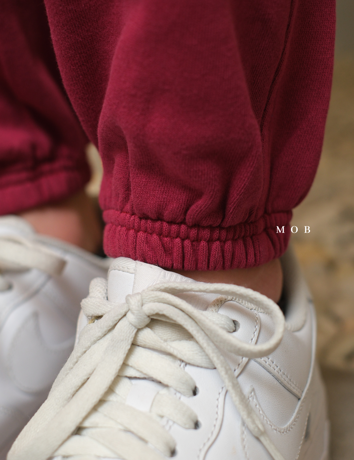 CHMPSP06003D Lightweight Fleece Sweatpants Vintage Cranberry