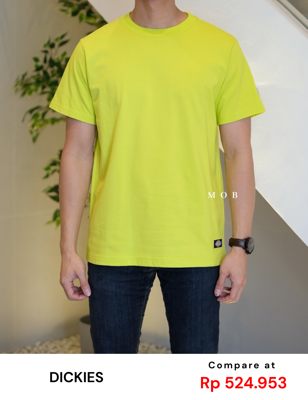 DKSST02001D Patch Logo Tee Lime