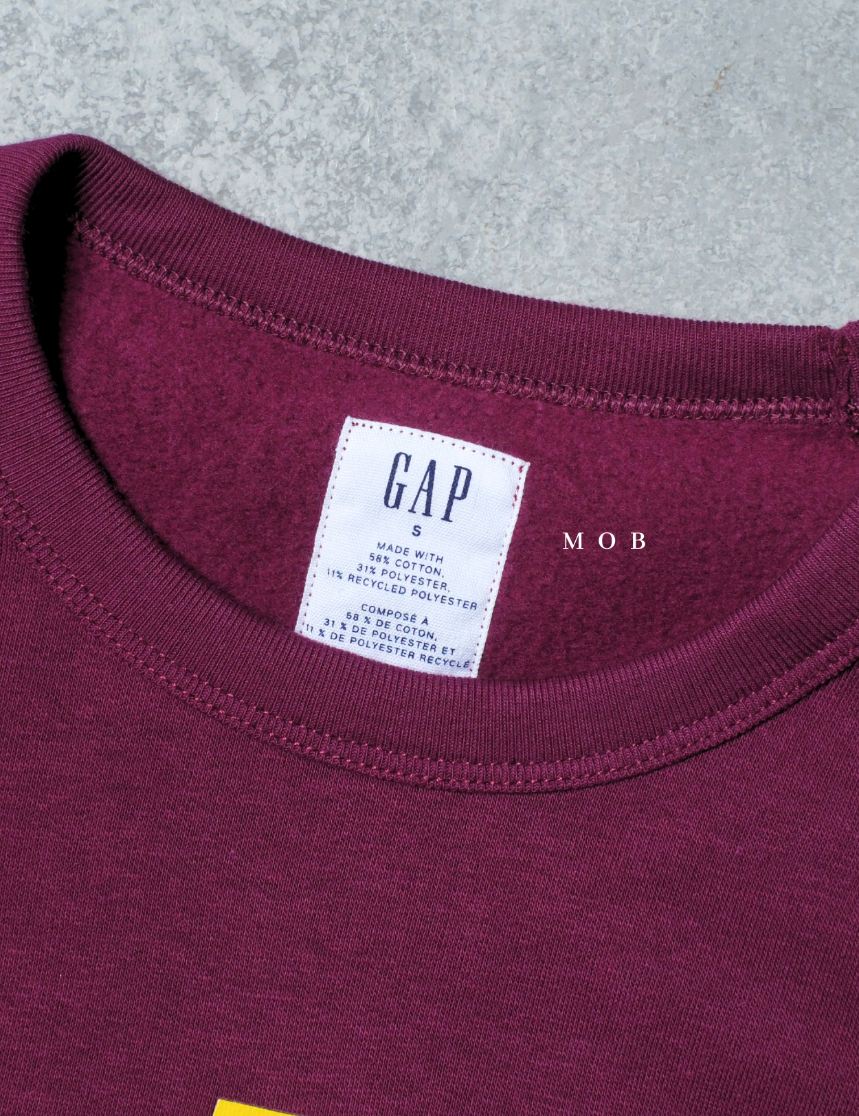 GPSW01002A Big Logo Sweatshirt Purple