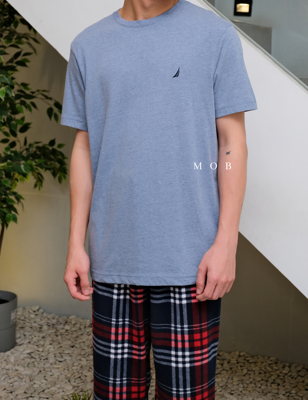 NTSST01002 Crewneck SS Tee Blue Misty (L ONLY)