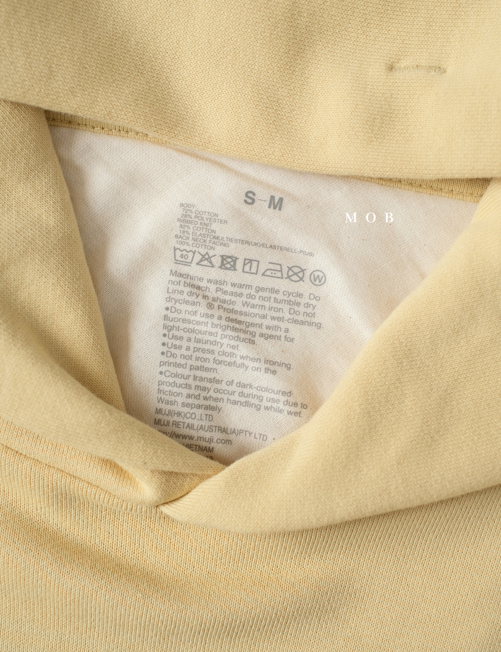 MJHOD01001 Basic Pullover Hoodie Calm Yellow