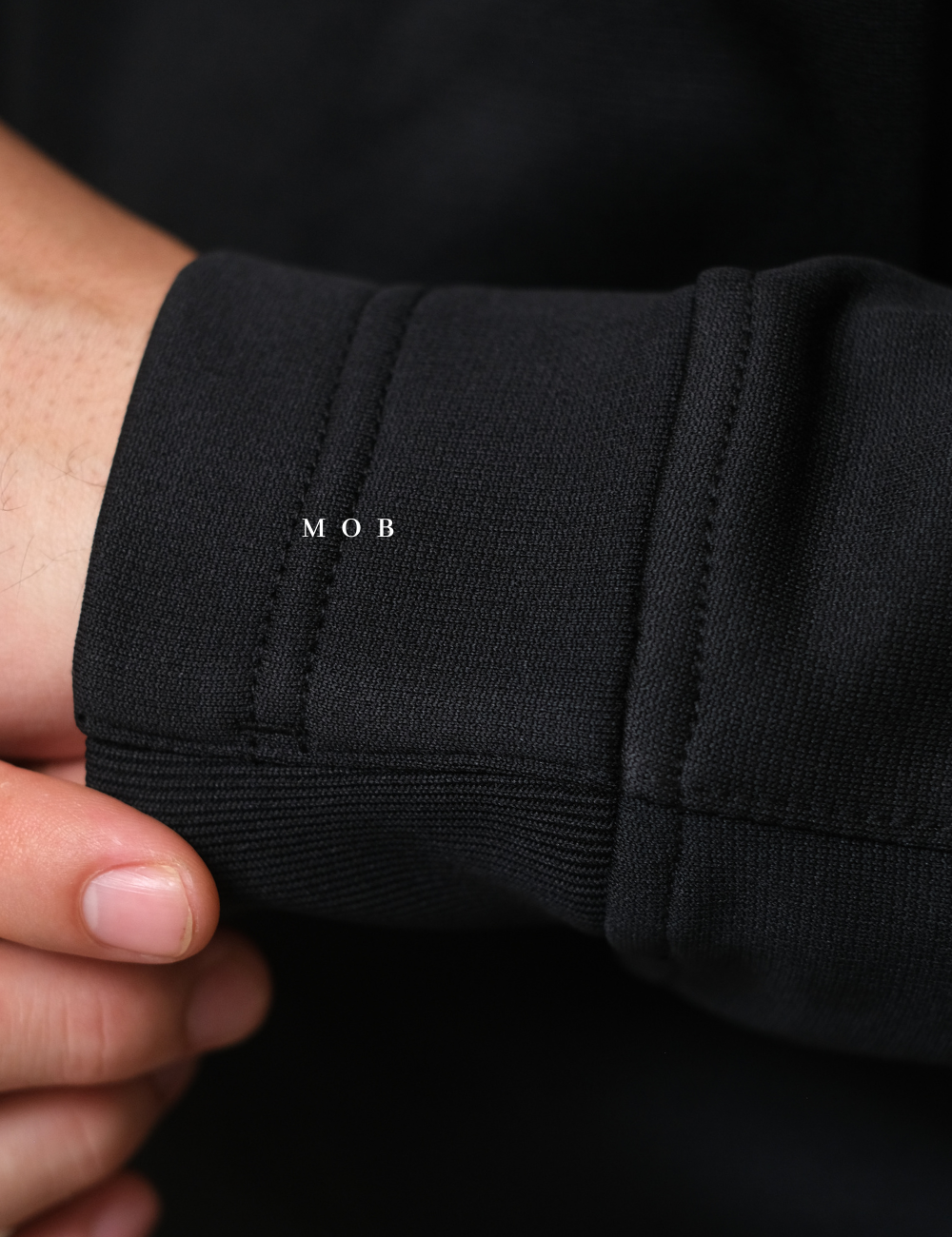 STSW04001 Basic Quarter Zip Sweatshirt Black