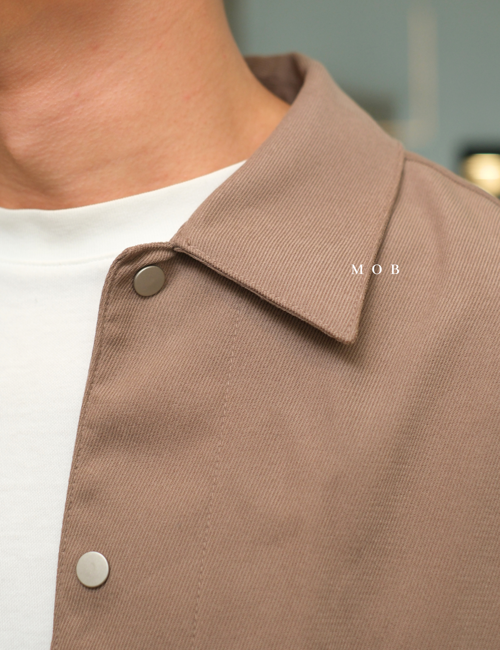 MBRLSS01001 Suede Outer LS Shirt Brown
