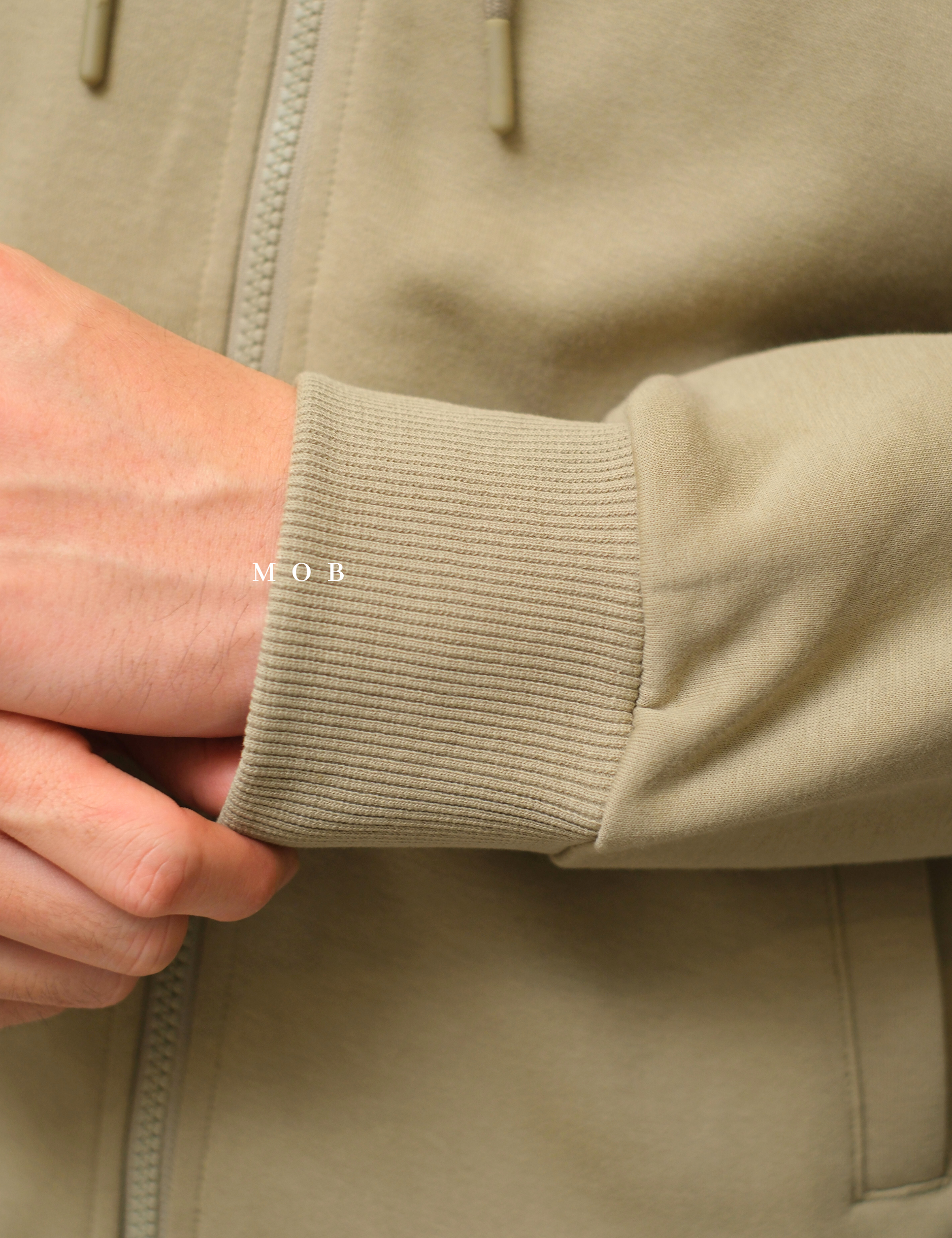 FLFZ01001 Essential Full Zipper HOODIE Olive Sand