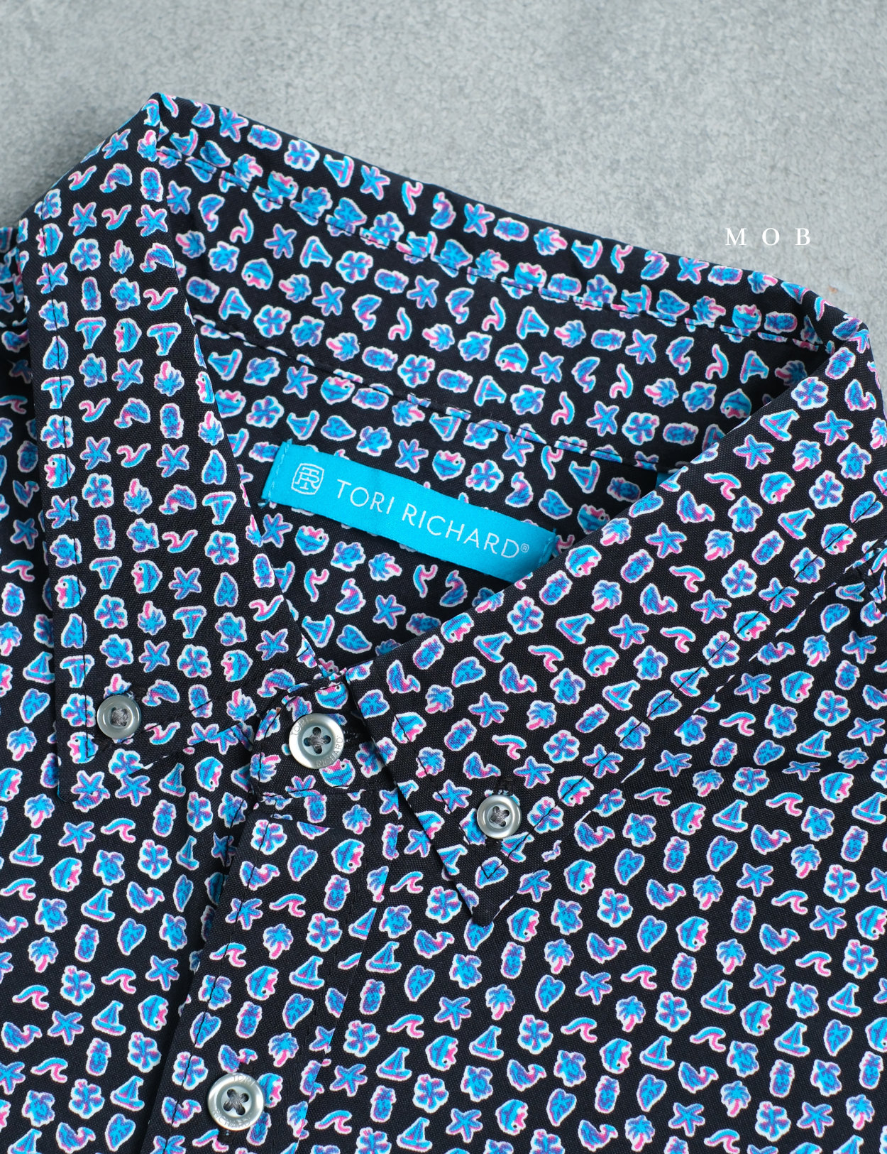 TORSSS01001A SS Shirt Black Mix Ocean