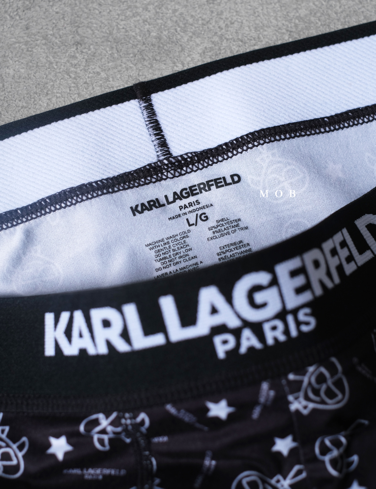KRLB01013 Paris Ikon Heart Logo Boxer Black