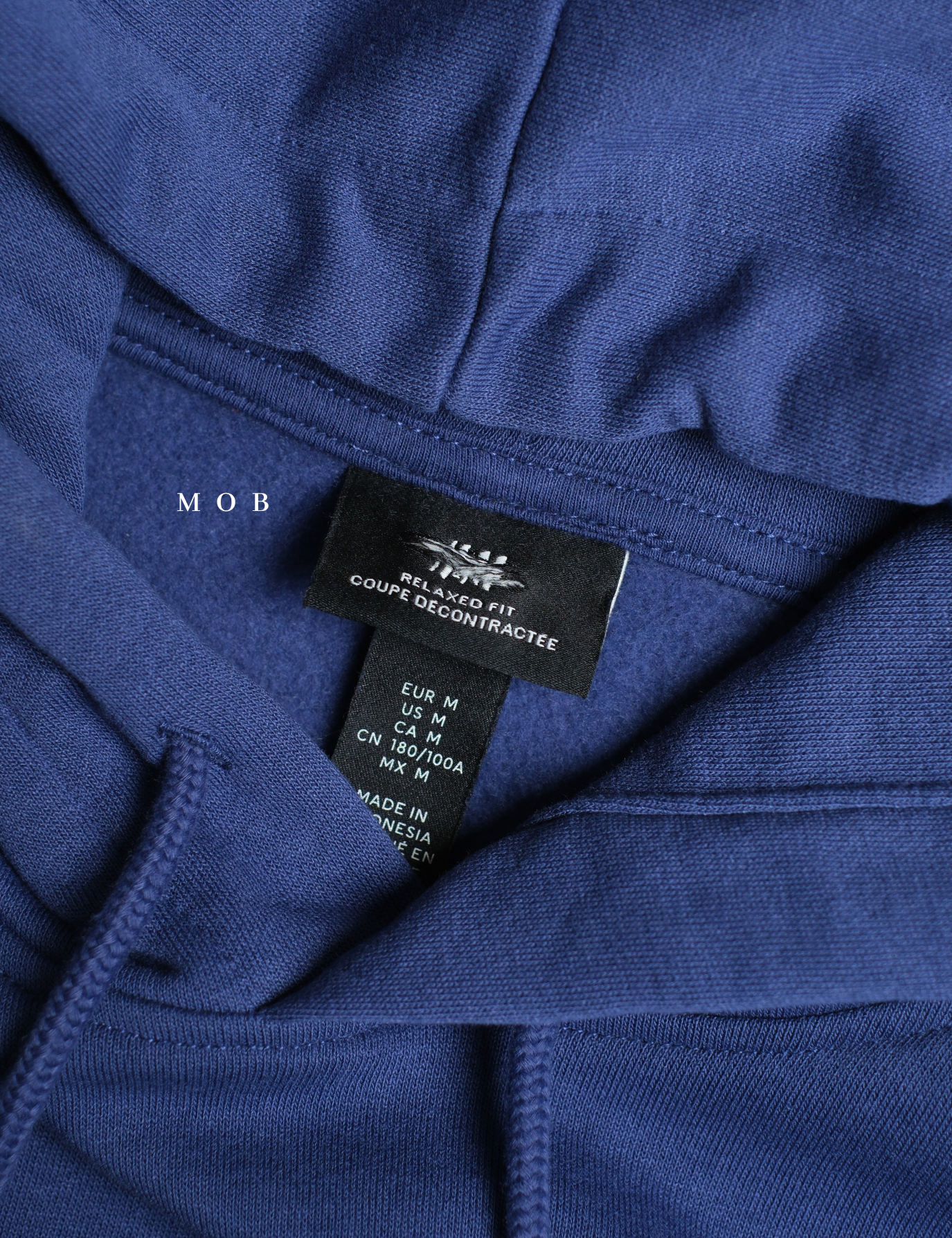 HMHOD03001G RELAXED FIT Pullover Hoodie Iris Blue