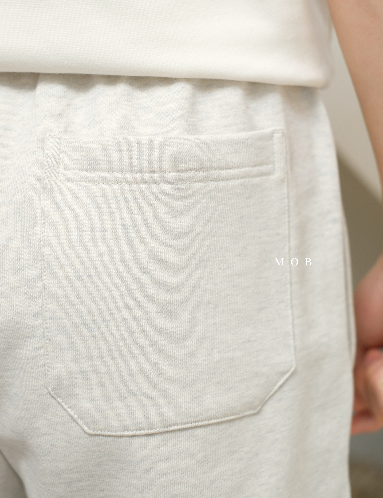 PTDSR01001I Basic Sweatshorts Light Grey Misty