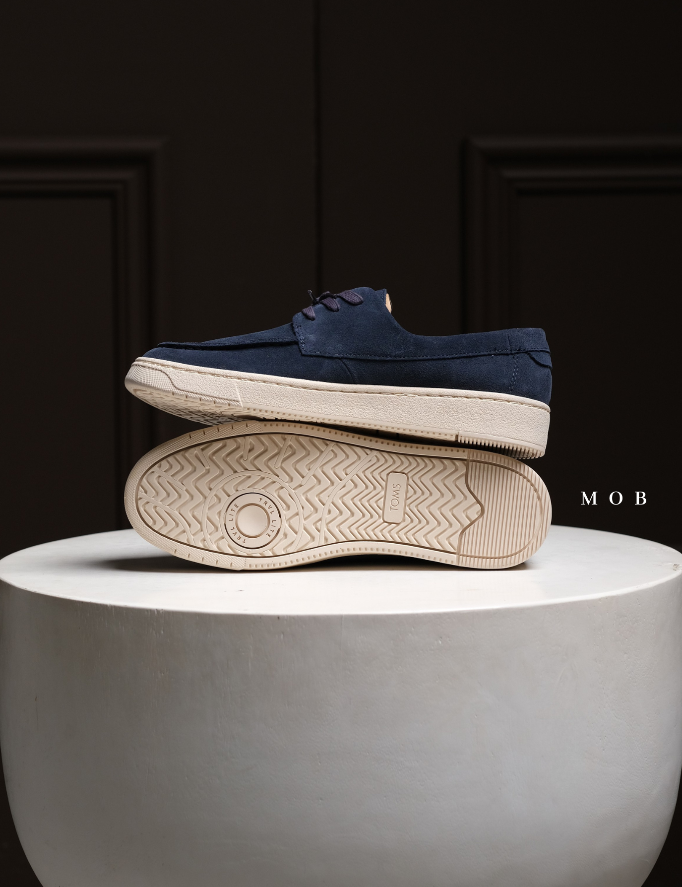 TMSSSH01006 TRVL LITE London Shoes Navy Suede